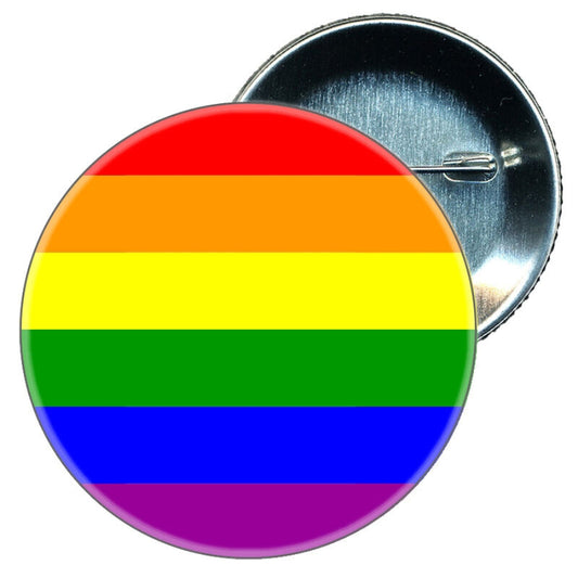 Pin Metálico da Bandeira LGBT Arco-Íris – Coleção Pride (6x6 cm)