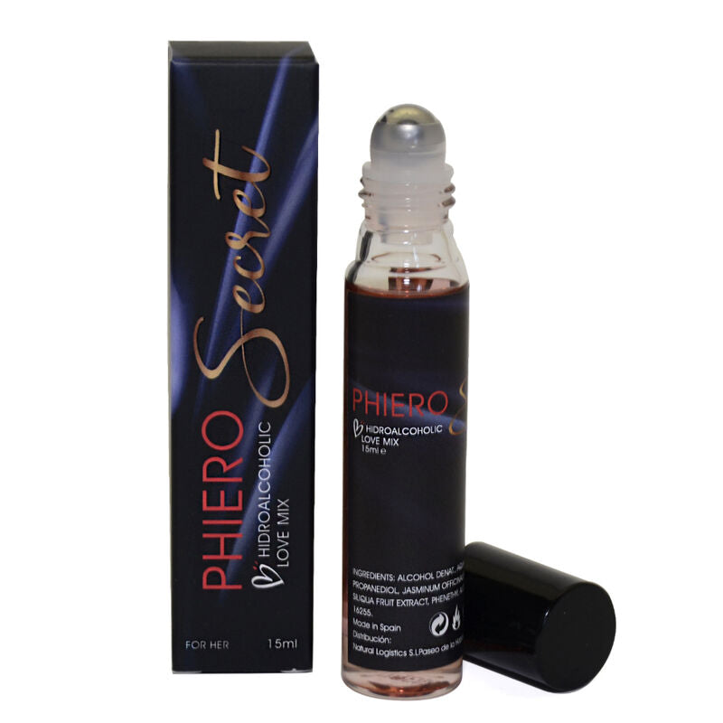 Frasco de 500 COSMETICS Phiero Secret, feromônio feminino inodoro para atração.