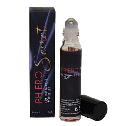 Frasco de 500 COSMETICS Phiero Secret, feromônio feminino inodoro para atração.