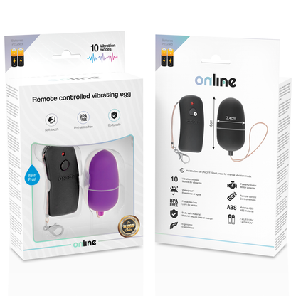Ovo Vibrante com Controle Remoto Lils