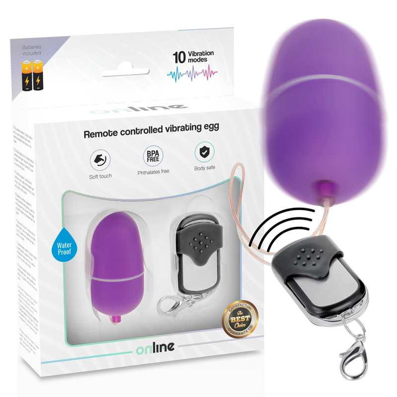 OVO VIBRANTE COM CONTROLE REMOTO M LILAC