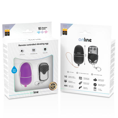 OVO VIBRANTE COM CONTROLE REMOTO M LILAC