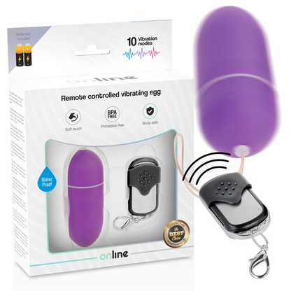 Ovo Vibrante com Controle Remoto L Lilac