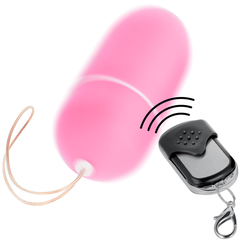 Ovo Vibrante com Controle Remoto Grande Rosa