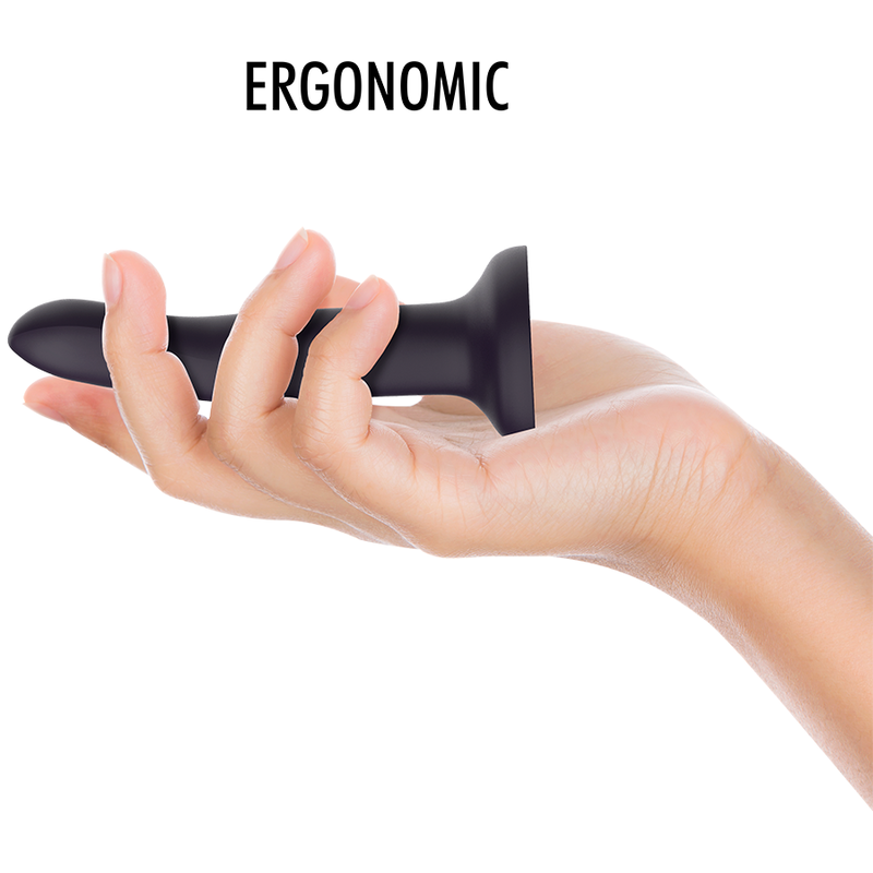 MYTHOLOGY Dildo Duman Místico Térmico S mostrando a mudança de cor e textura de silicone.