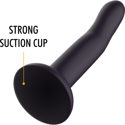 MYTHOLOGY Dildo Duman Místico Térmico S mostrando a mudança de cor e textura de silicone.
