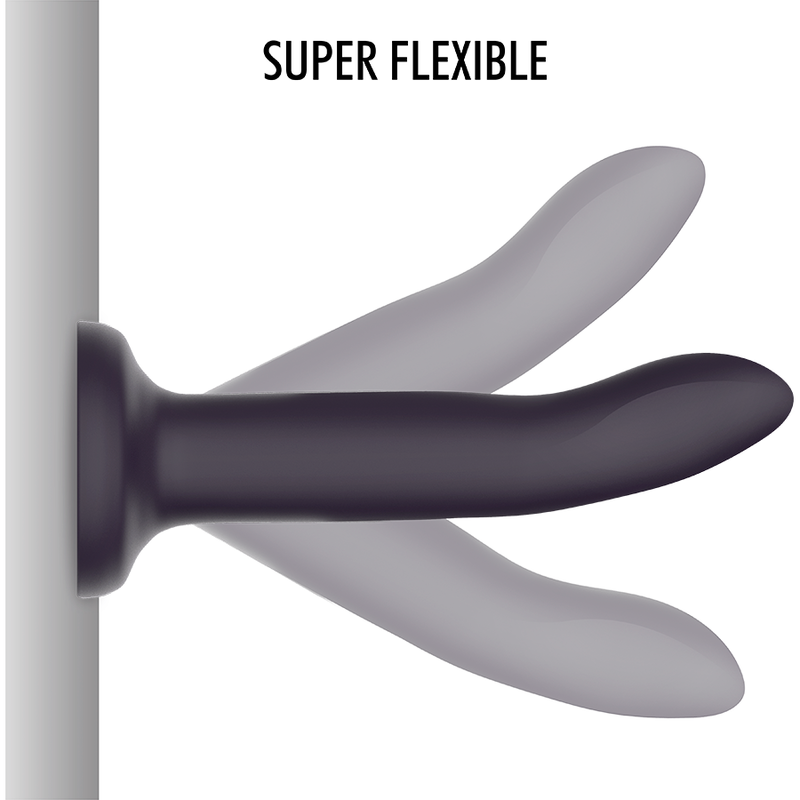 MYTHOLOGY Dildo Duman Místico Térmico S mostrando a mudança de cor e textura de silicone.