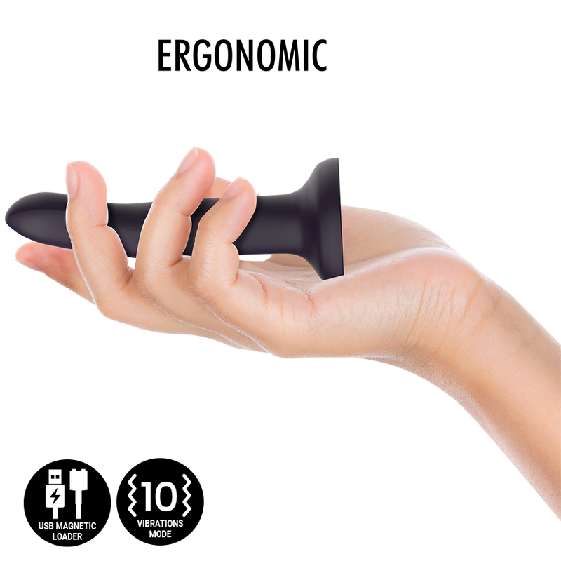 Dildo vibratório MYTHOLOGY Duman Mystic S que muda de cor com temperatura, compatível com Watchme.