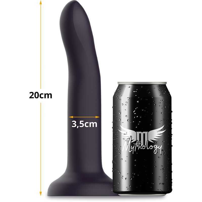 Close-up do Dildo MYTHOLOGY Duman Místico L, mostrando a sua textura de silicone e a cor em mudança.