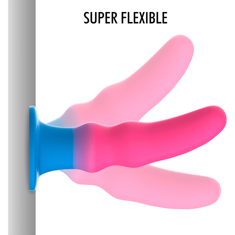 Detalhe do Dildo Anal MYTHOLOGY Kuno Utopia S, mostrando seu design ergonómico e cor neon.