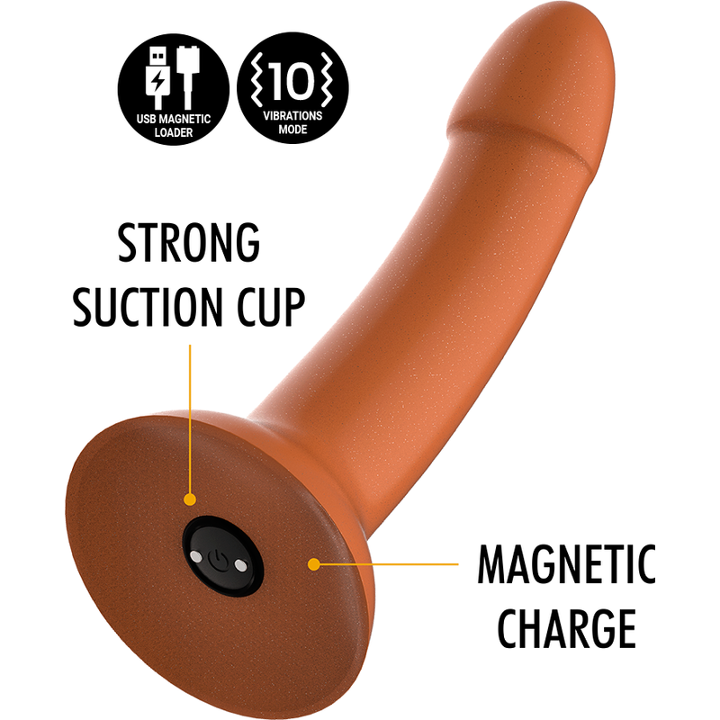 MYTHOLOGY Dildo Vibratório Rune Royal M com Base Ventosa.