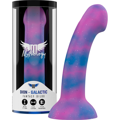 MYTHOLOGY Dildo de Fantasia Galáctico Dion M em silicone premium, com design ergonómico para estimulação do Ponto G.