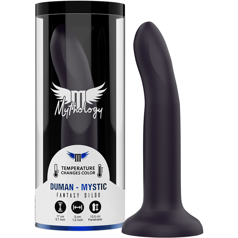 Dildo Mythology Duman Místico M de silicone com efeito de mudança de cor.