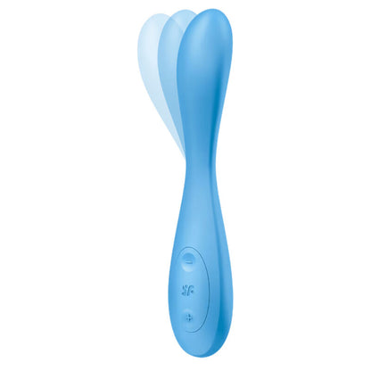 Satisfyer Vibrador Ponto G Flex 4+ App Flexível Azul para estimulação personalizada