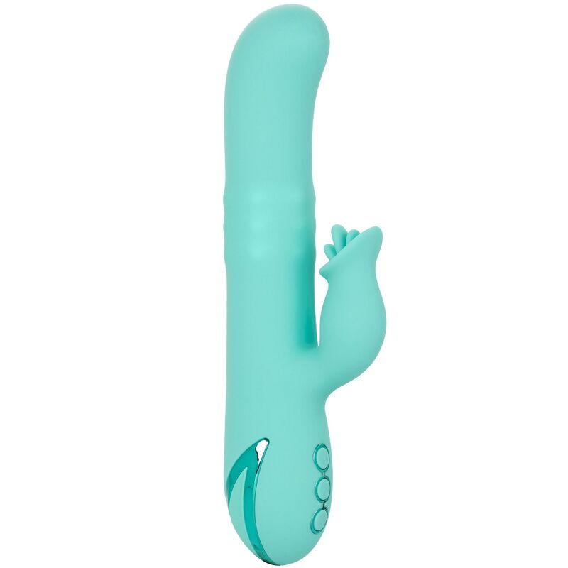 Vibrador com Rotação e Estimulador de Clitóris Bel Air Bombshell Verde Claro