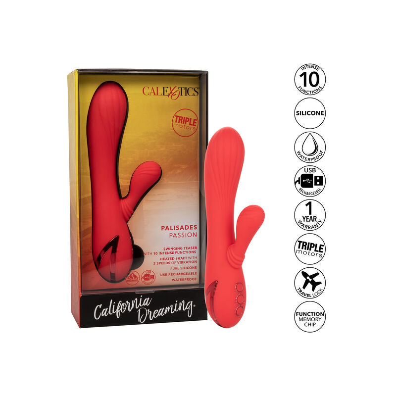 Vibrador Palisades Paixão Vermelha Aquecido
