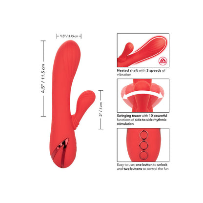 Vibrador Palisades Paixão Vermelha Aquecido