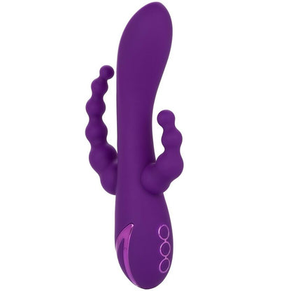 Vibrador de Tripla Ação Long Beach Bootylicious Roxo