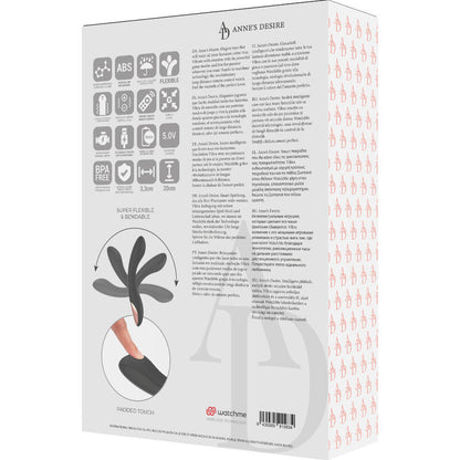 Vibrador ANNE'S DESIRE Curve Preto com tecnologia WATCHME para estimulação do Ponto G e clitóris.