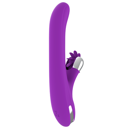 Detalhe do vibrador FUN FUNCTION Rotação Coelho 2.0 em silicone supermacio, com design ergonómico e cabeça oscilante.