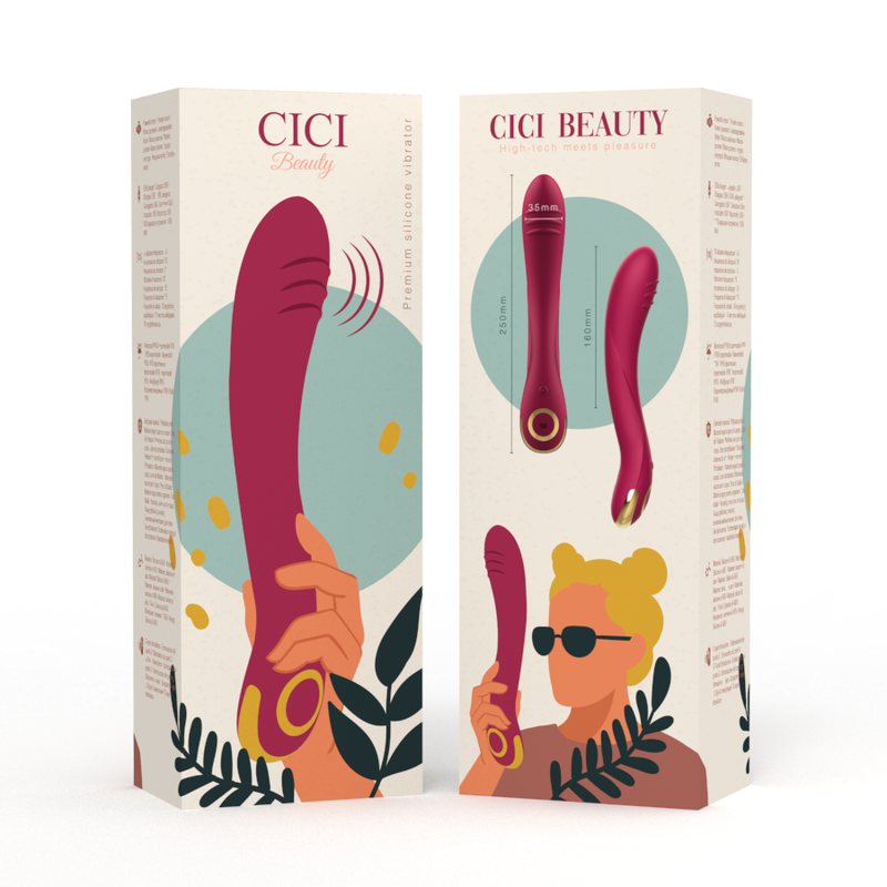 Vibrador Ponto G CICI BEAUTY de silicone premium com design ergonômico.