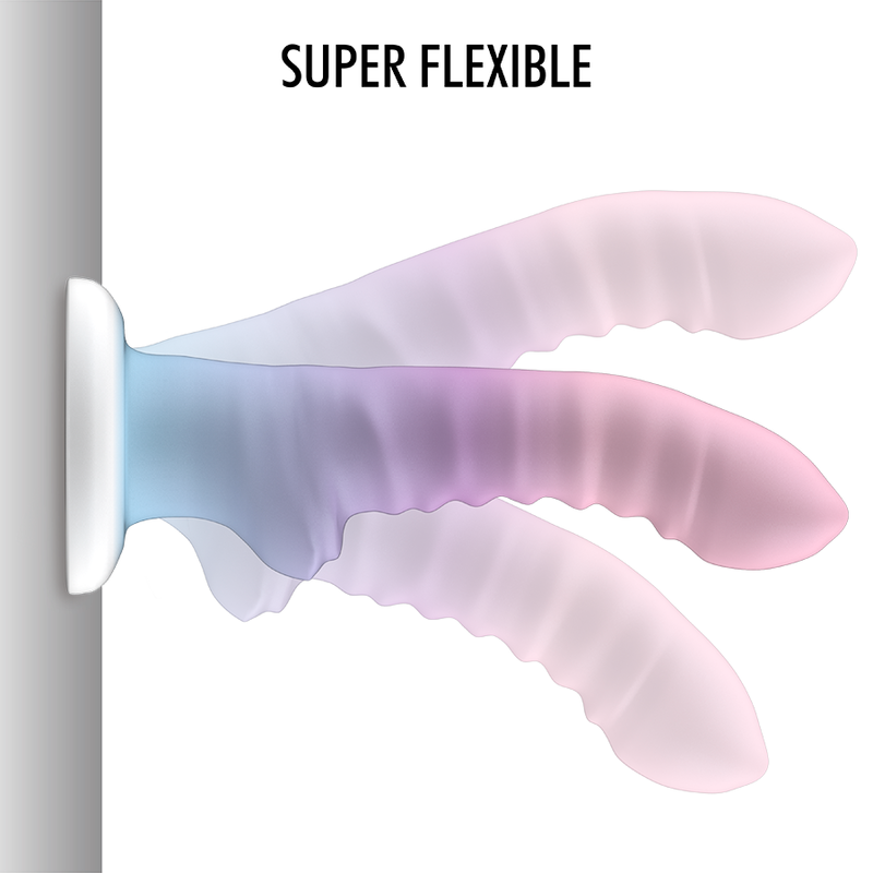 Dildo MYTHOLOGY Colby Nayade em silicone flexível com base de sucção.