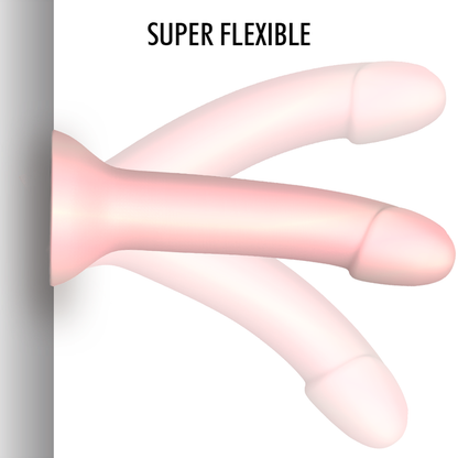 MYTHOLOGY Dildo Rune Doce em silicone super flexível com base de sucção para prazer versátil.