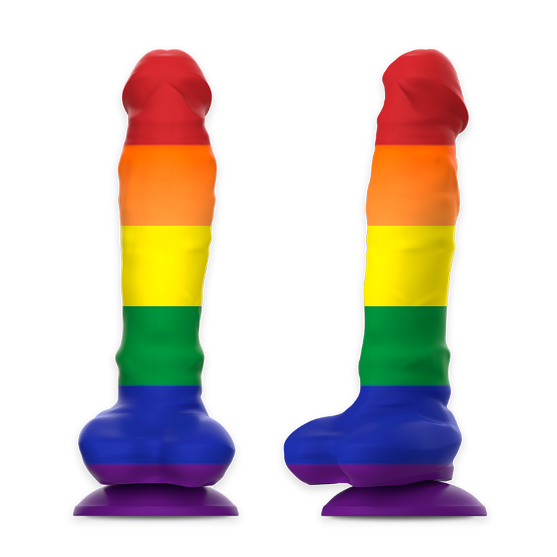 Dildo MYTHOLOGY Corey Pride Silicone L, flexível com ventosa