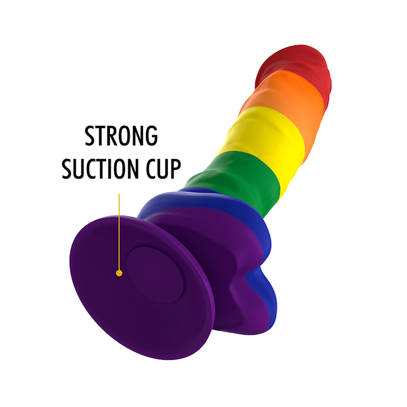 Dildo MYTHOLOGY Corey Pride Silicone L, flexível com ventosa