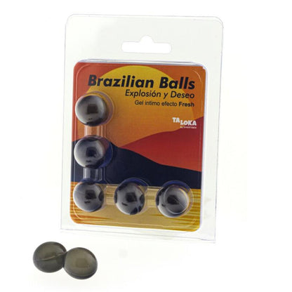 Diablo Picante 5 Bolas Brasileiras Gel Efeito Fresco para massagem íntima