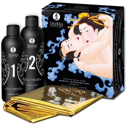 GEL DE MASSAGEM ERÓTICA ORIENTAL CORPO A CORPO COM FRUTAS EXÓTICAS