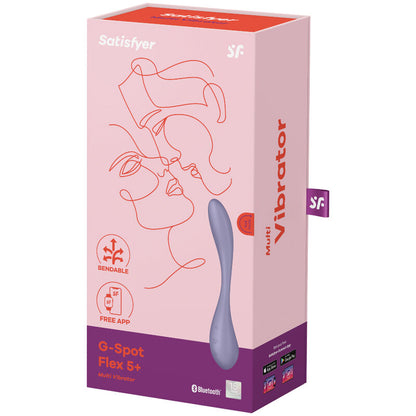 Satisfyer Multi Vibrador G-Spot Flex 5 Azul, mostrando design flexível e controlo via app.