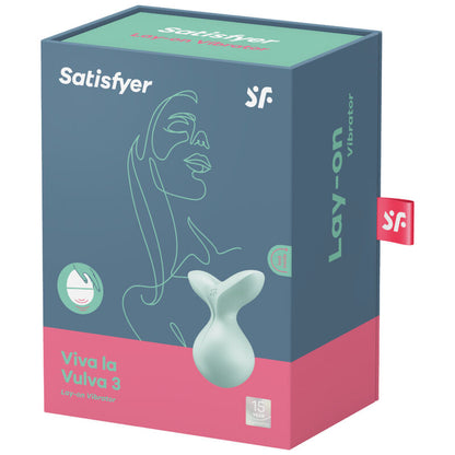 Satisfyer Vibrador Estimulador Clitoriano Viva La Vulva 3 Violeta, em silicone médico e design ergonómico.
