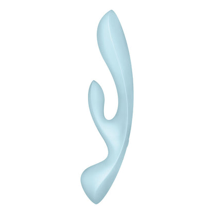 Satisfyer Vibrador Híbrido Triple Oh Rosa com 3 motores e design versátil para prazer duplo.