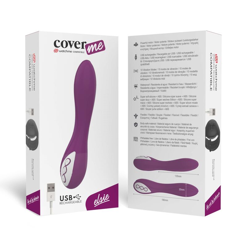 Vibrador Elsie Ergonómico com Controlo Wireless e 10 Modos