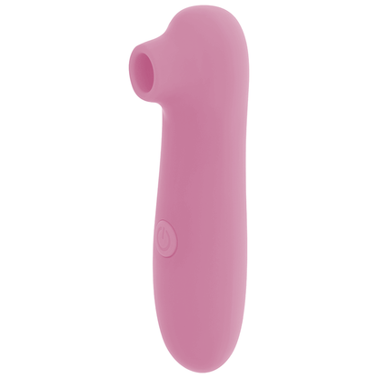 OHMAMA Estimulador de Clítoris Rosa com 10 velocidades, exibindo o design compacto e a textura para estimulação clitoriana.