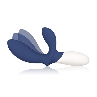 Close-up of the LELO Loki Wave 2 Massageador de Próstata Azul showing its design and features.