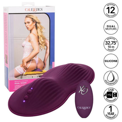 Vibrador Dual Rider com Controle Remoto