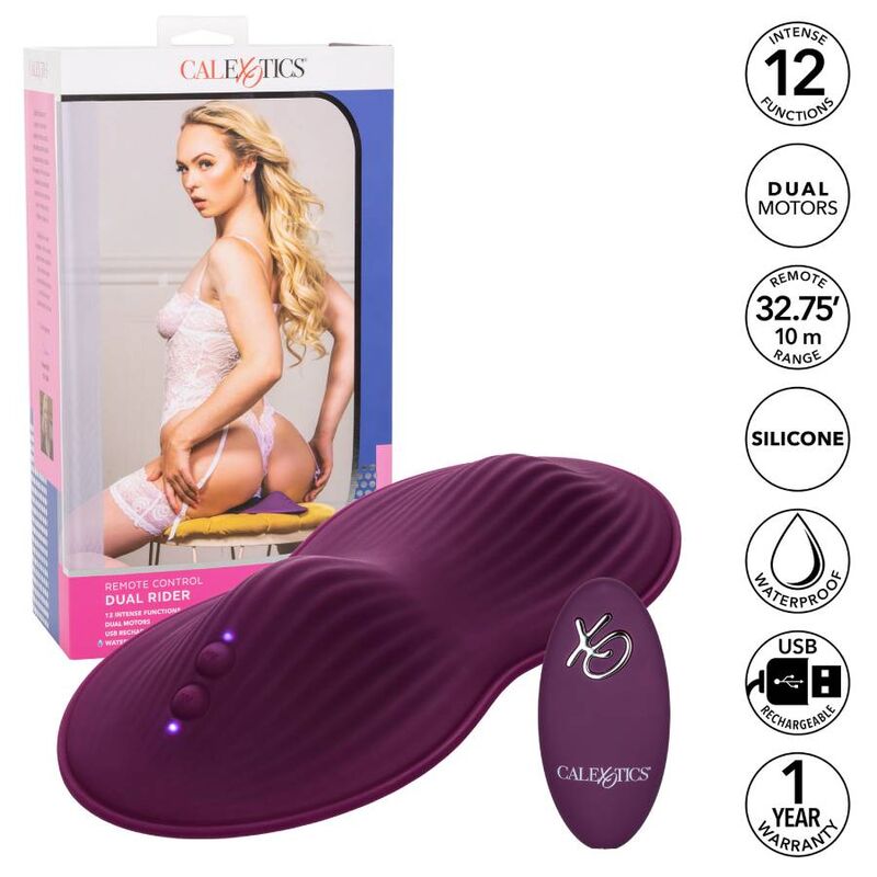 Vibrador Dual Rider com Controle Remoto