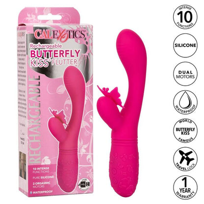 Vibrador Borboleta Flutter Kiss Rosa com Dupla Estimulação