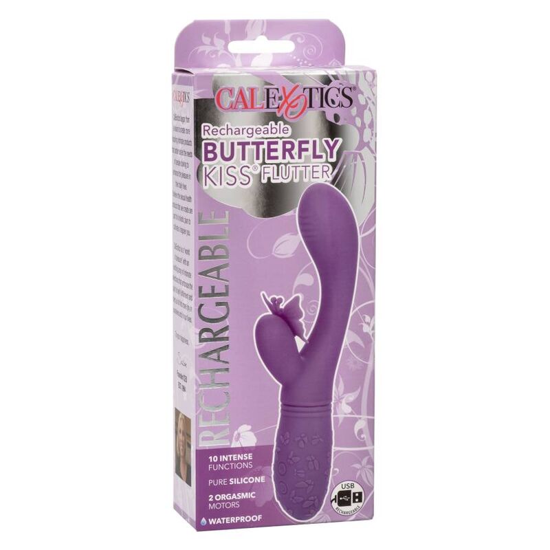 Vibrador Borboleta Beijo Violeta Recarregável com 10 Funções