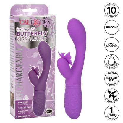 Vibrador Borboleta Beijo Violeta Recarregável com 10 Funções