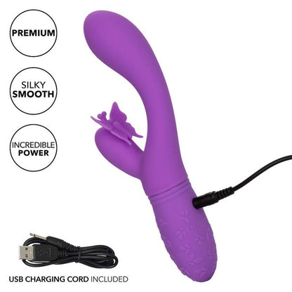 Vibrador Borboleta Beijo Violeta Recarregável com 10 Funções