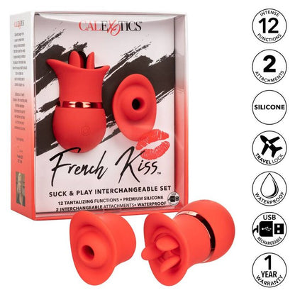 Conjunto Vibrador e Estimulador de Sucção - Beijo Francês