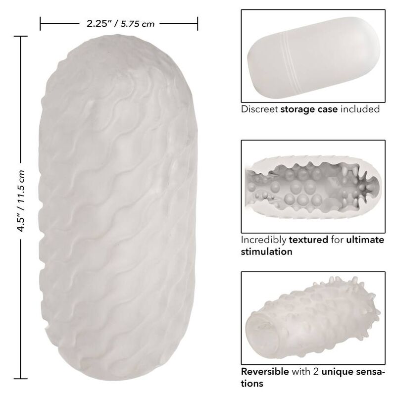 Masturbador Masculino Reversível com Textura Nubby