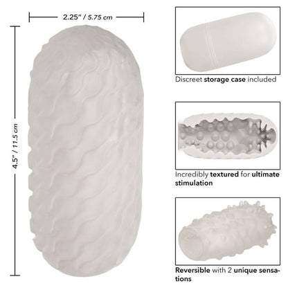 Masturbador Masculino Reversível com Textura Nubby