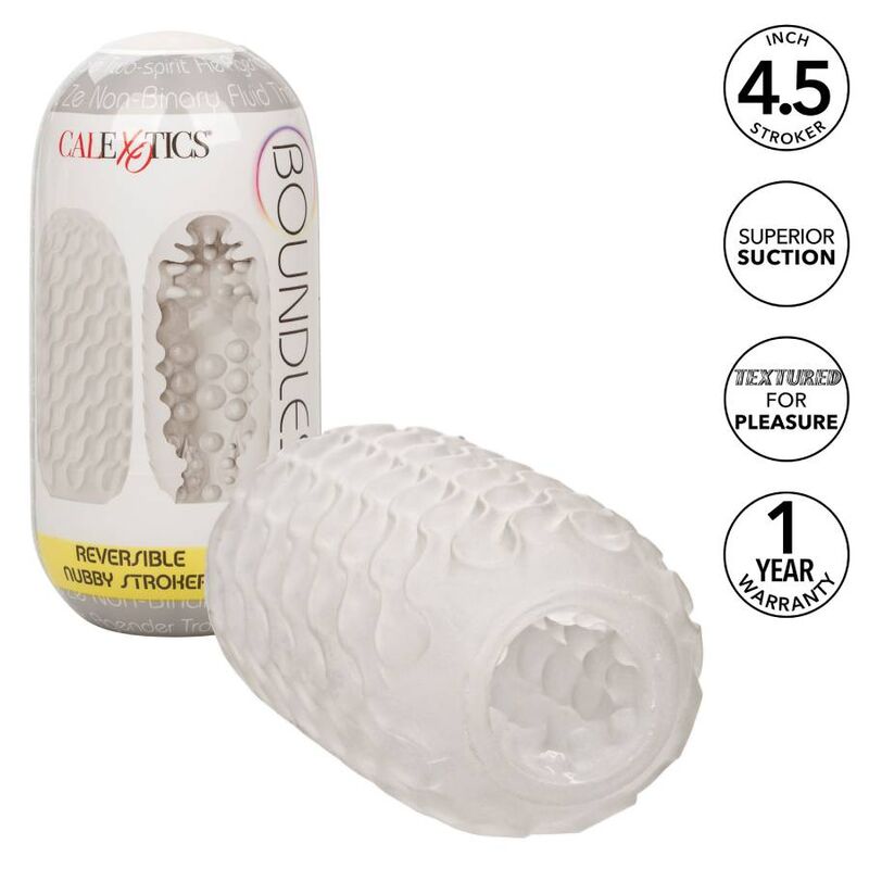 Masturbador Masculino Reversível com Textura Nubby