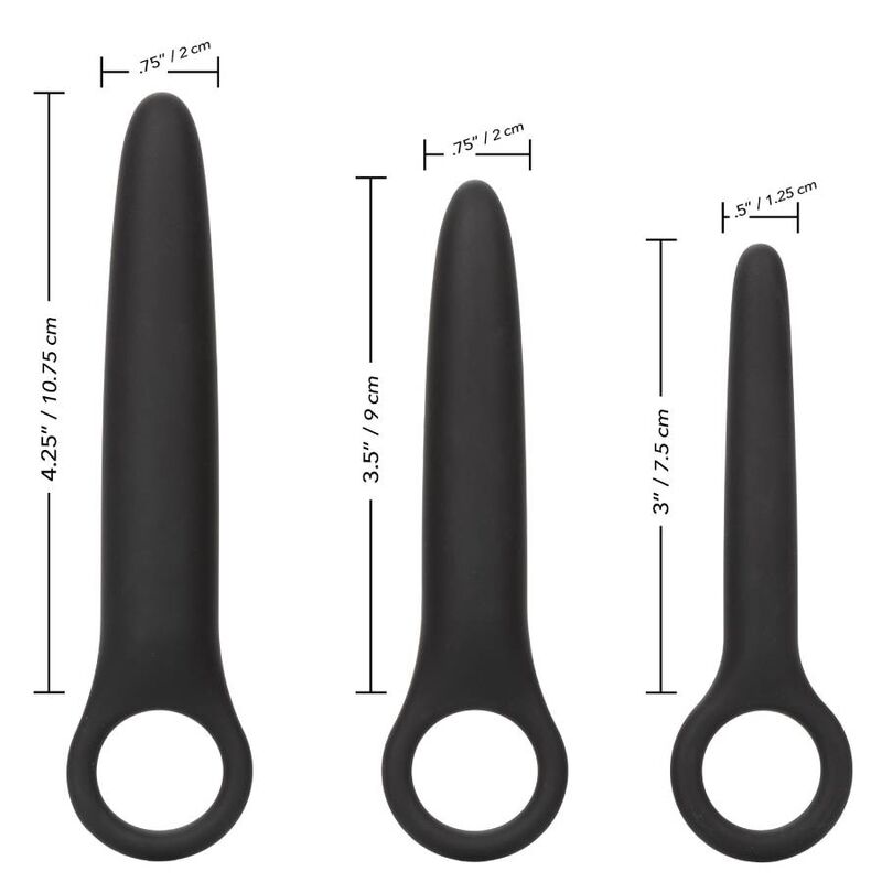 Trio de Dilatadores Anais Graduados de Silicone