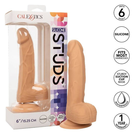 Dildo de Silicone Realista com Ventosa - 15 cm