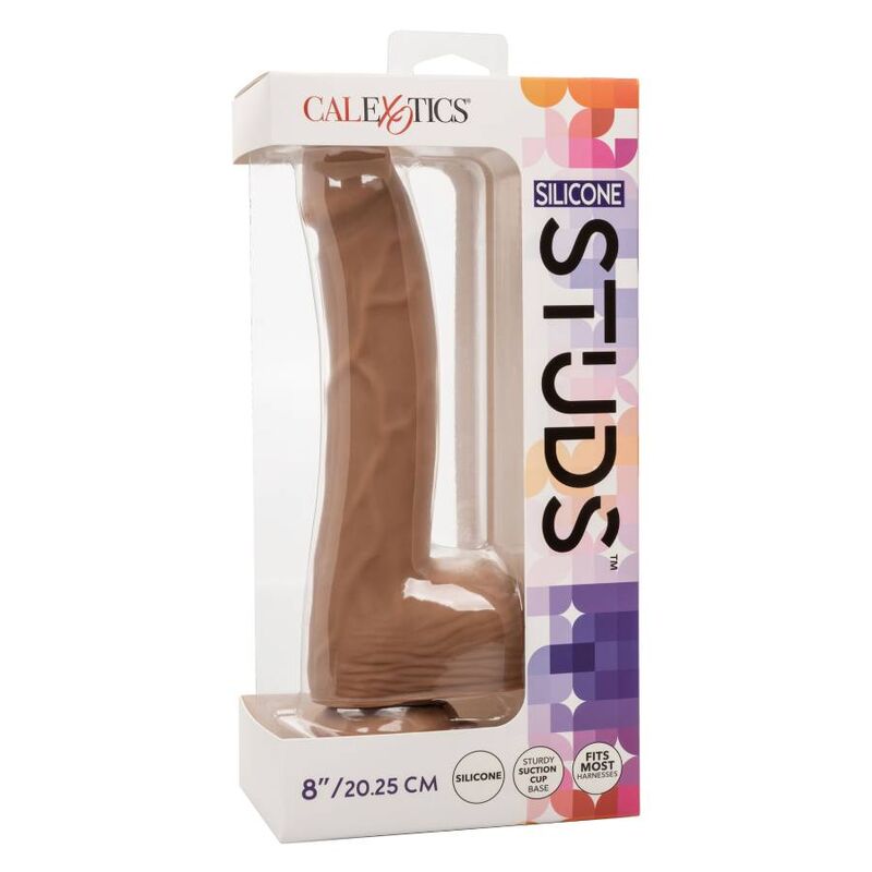 Dildo de Silicone Realista 20.32 cm Castanho
